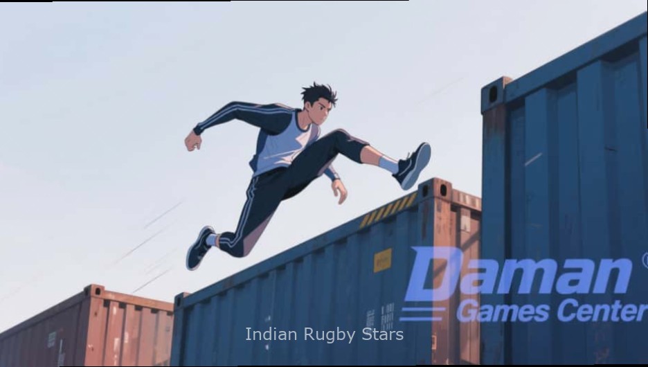 Indian Rugby Stars Mobile App Indian Rugby Stars mobile app on smartphone screens