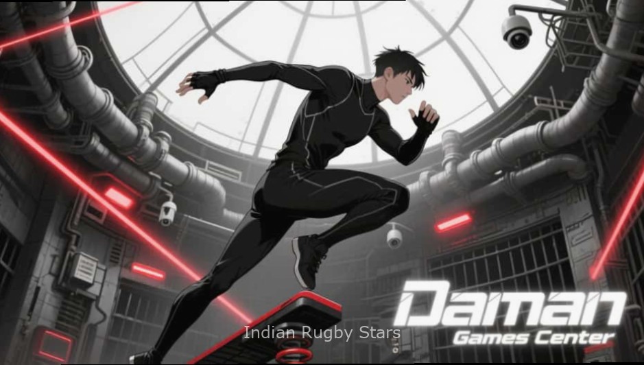 Indian Rugby Stars game cover featuring Indian rugby players in action