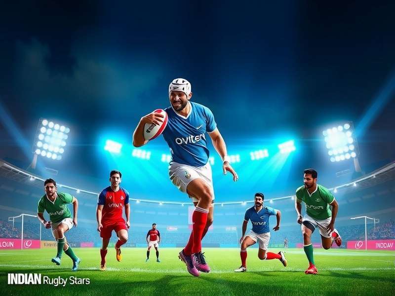 Indian Rugby Stars Cover Indian Rugby Stars game cover featuring Indian rugby players in action